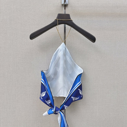 MIUMIU 26S SILK HALTER TOP STYLE 1118