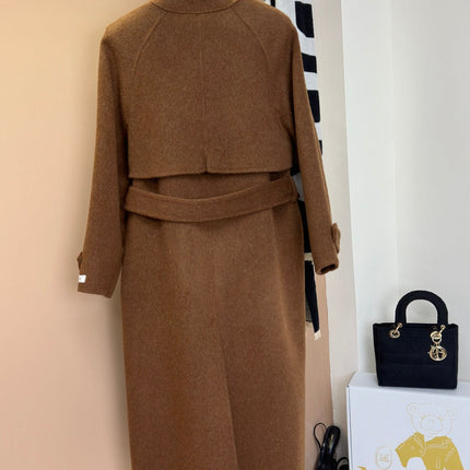 MAX MARA 25S TURTLENECK CASHMERE COAT 132