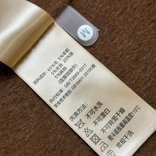 MAX MARA 25S TURTLENECK CASHMERE COAT 132