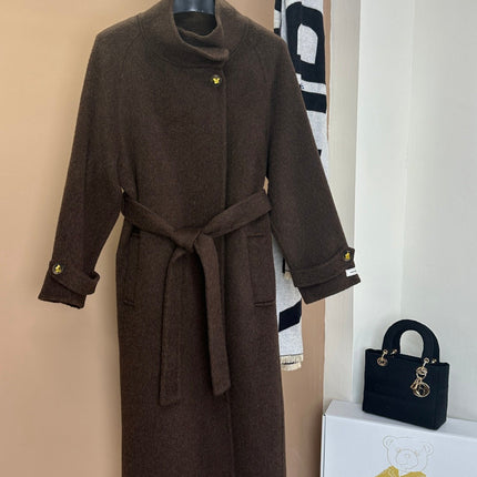 MAX MARA 25S TURTLENECK CASHMERE COAT 130