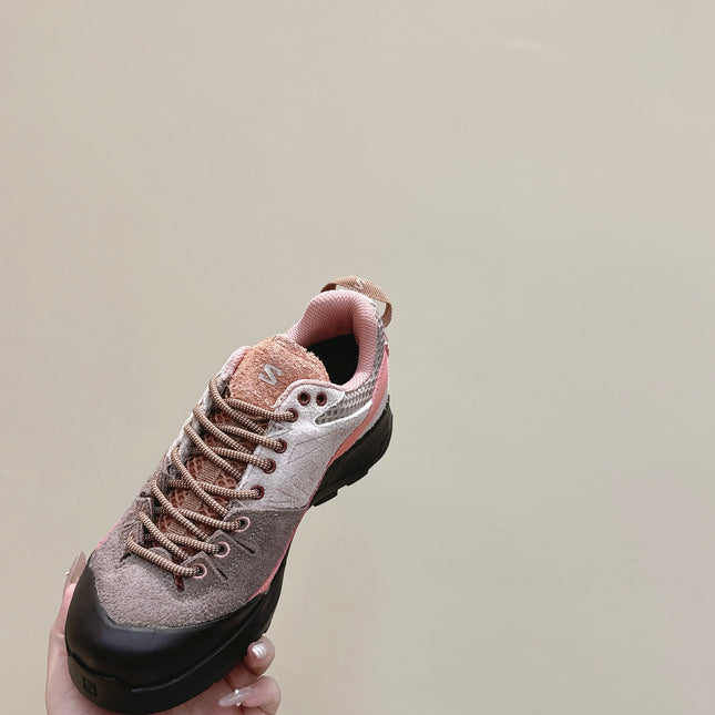 ALO 25S SALOMON X-ALP LTR SNEAKER IN MAUVE PINK SUEDE