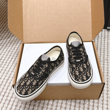 DIOR 26S SALTWIND SNEAKER IN BROWN BLACK FABRIC