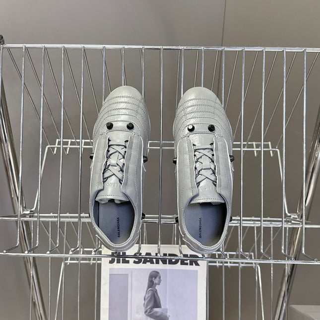 BALENCIAGA 25S SNEAKER IN GREY CALFSKIN