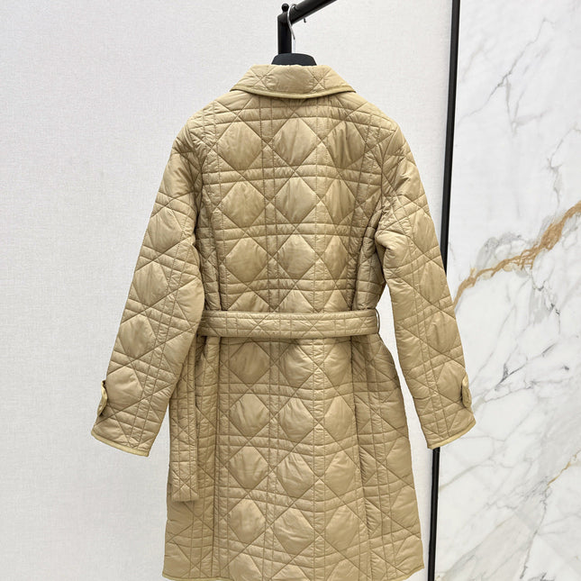 DIOR 25S LONG STAND COLLAR COAT 531