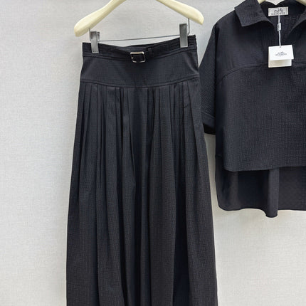 HERMES 26S SHIRT AND SKIRT SET 525