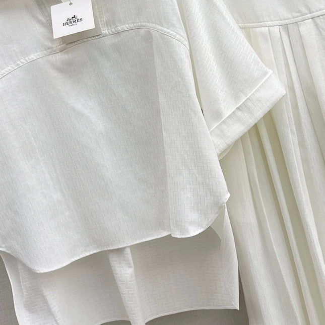 HERMES 26S SHIRT AND SKIRT SET 524