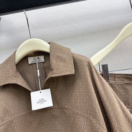 HERMES 26S SHIRT AND SKIRT SET 523