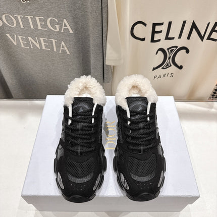 DIOR CHRONO SNEAKER 25S IN BLACK SUEDE AND MESH FABRIC STYLE 6