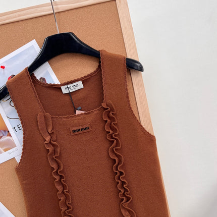 MIUMIU 26S SQUARE-NECK SWEATER STYLE 1106