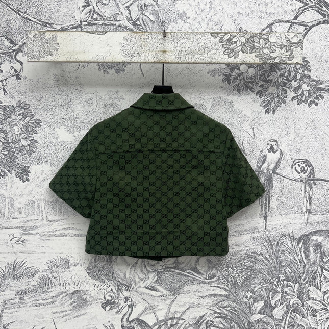 GUCCI SHORT-SLEEVE LAPEL SHIRT STYLE 100