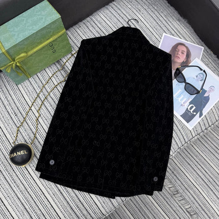 GUCCI 26S EMBELLISHED VELVET BLAZER 113