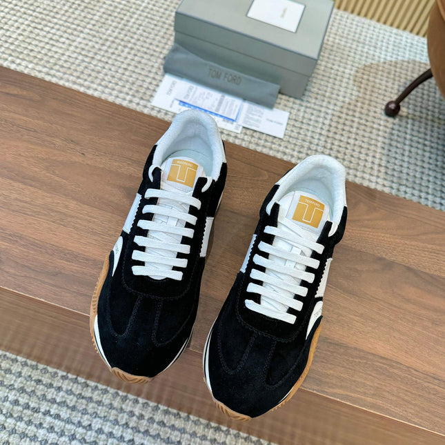 TOM FORD SNEAKERS IN BLACK SUEDE 432171