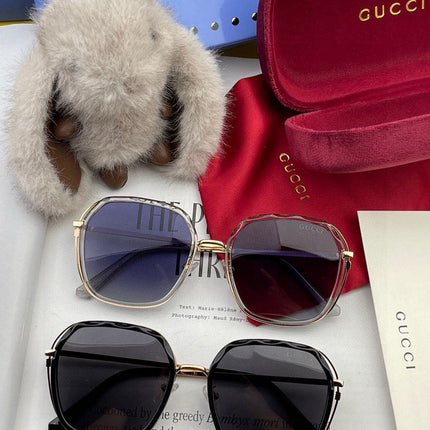 SQUARE FRAME SUNGLASSES G6581 IN ACETATE AND METAL