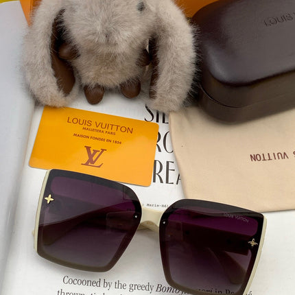 SQUARE SUNGLASSES L5972 IN BEIGE ACETATE