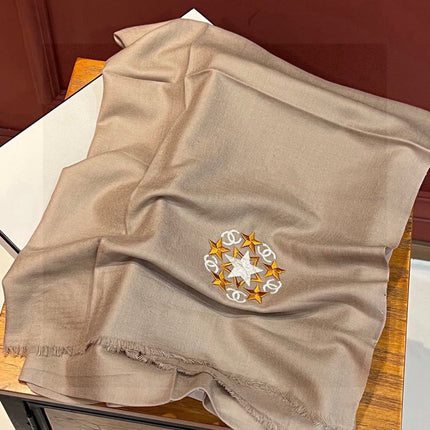 CHANEL 25S SCARF 200 IN CASHMERE WOOL 701967