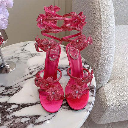 FLORIANE BRIGHT PINK SANDAL 95 MM