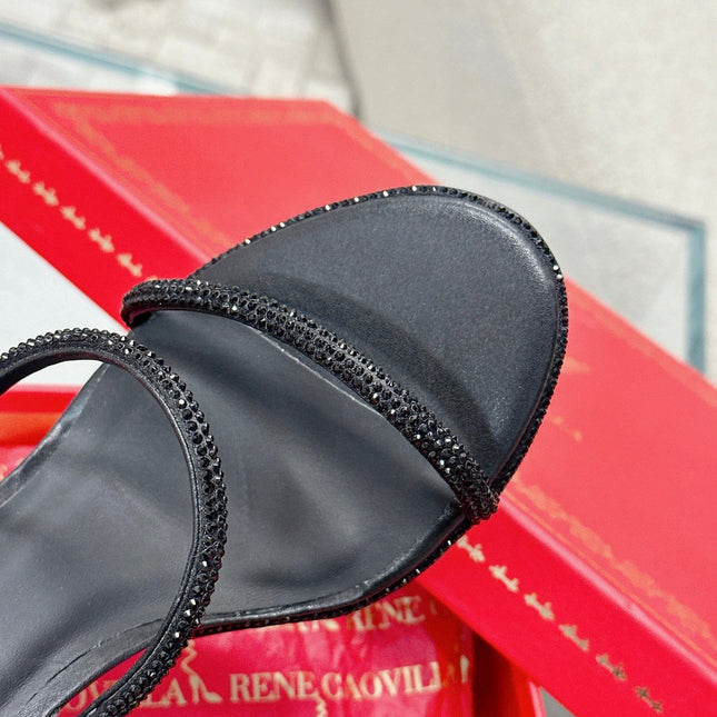 FLORIANE SANDAL 75 MM IN BLACK