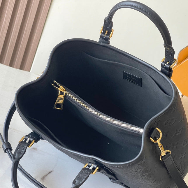 BABYLONE TOTE 31 IN BLACK MONOGRAM EMPREINTE LEATHER