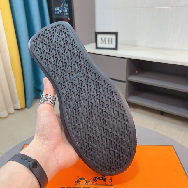 HM LANCE SLIP-ON SNEAKER BLACK CALFSKIN