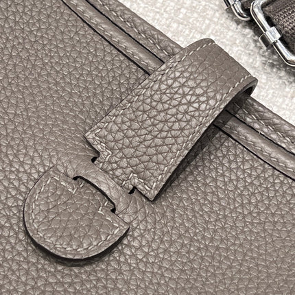 HM 26S EVELYNE BAG 29CM IN DARK BROWN CALFSKIN