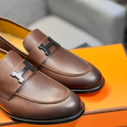 HM PARIS LOAFER BROWN CALFSKIN
