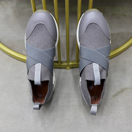 LP 360 KNITTED CASUAL SNEAKERS GRAY WOOL