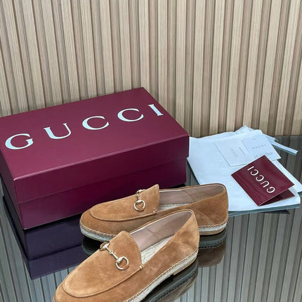 GUCCI 26S LOAFER IN BROWN SUEDE