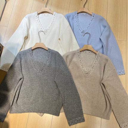 LP 26S V-NECK CASHMERE SWEATER 633