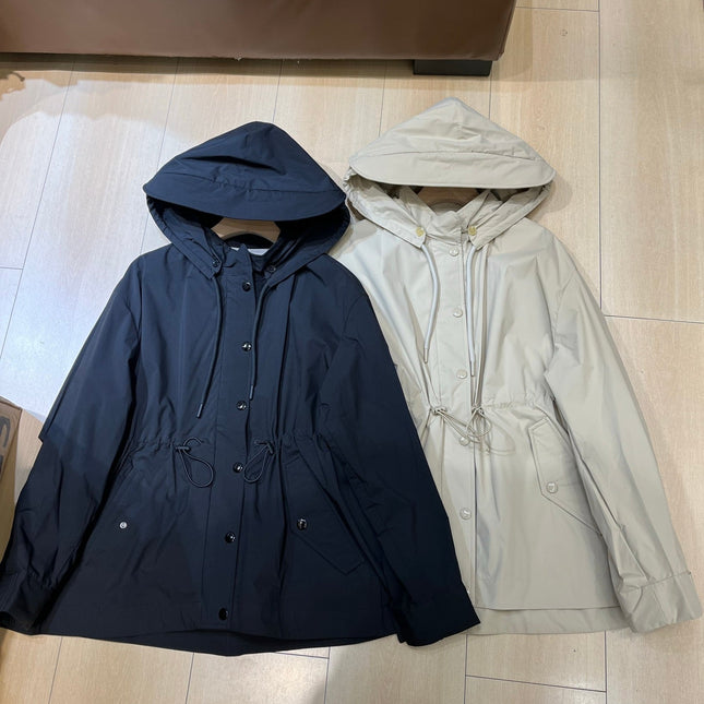 MONCLER 25S LIGHTWEIGHT LONG HOODED JACKET 401
