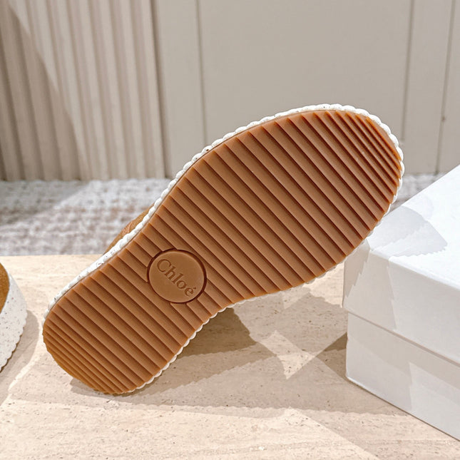 CHLOÉ 26S PLATFORM SOLE BOOTS 68 MM IN BROWN SUEDE