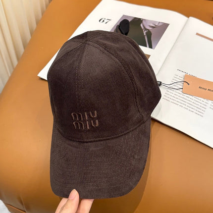 MIUMIU VELVET BASEBALL CAP STYLE 59