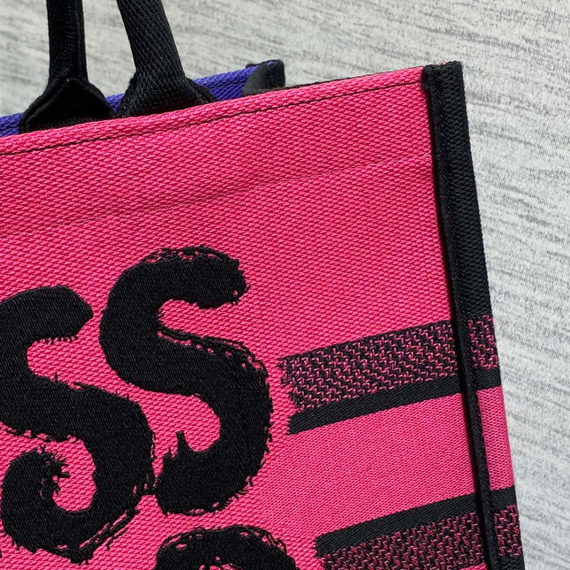 MEDIUM BOOK TOTE 36 IN COLORFUL CANVAS 226510