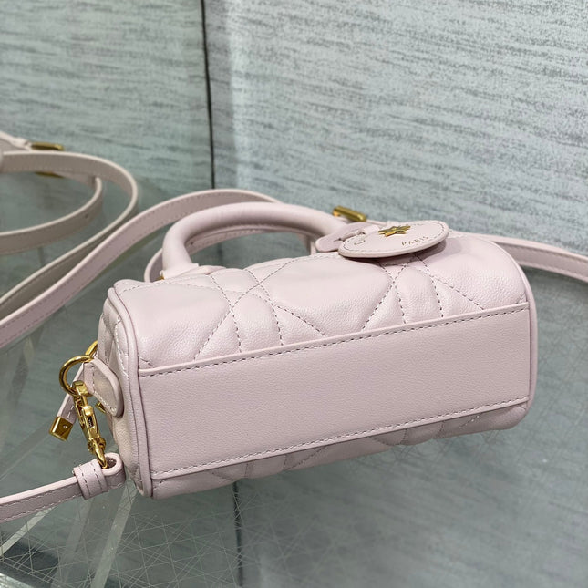 GROOVE MINI 17 BAG IN LIGHT PINK LAMBSKIN