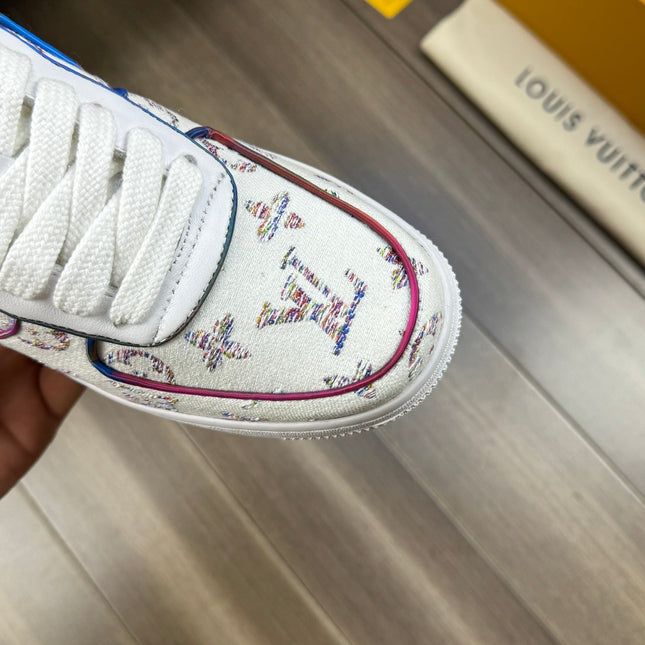 LV SNEAKER WHITE MONOGRAM CANVAS