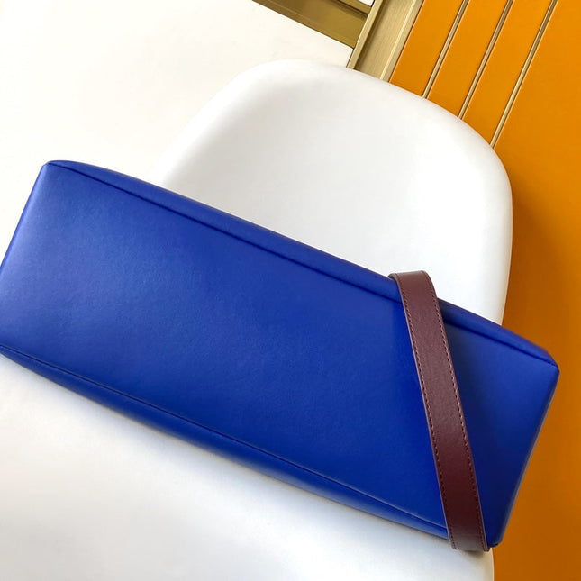 LV 26S SHOPPER TOTE 40 IN NAVY BLUE CALFSKIN