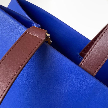 LV 26S SHOPPER TOTE 40 IN NAVY BLUE CALFSKIN