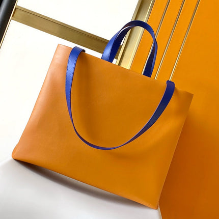 LV 26S SHOPPER TOTE 40 IN ORANGE CALFSKIN