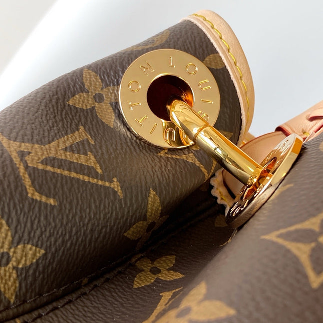 LV AGAIN BRAIDED HANDLE BAG 53 IN BROWN MONOGRAM CANVAS