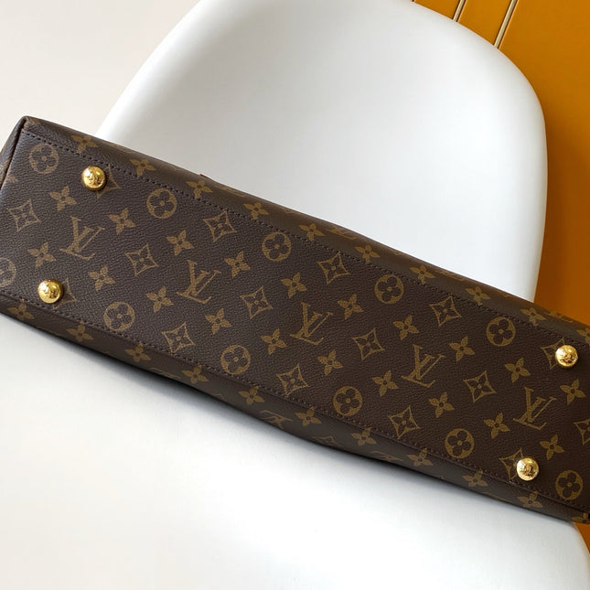LV AGAIN BRAIDED HANDLE BAG 53 IN BROWN MONOGRAM CANVAS