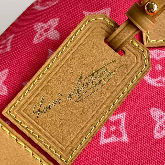 LV 26S ALMA BB BAG 23 IN DARK PINK MONOGRAM CANVAS