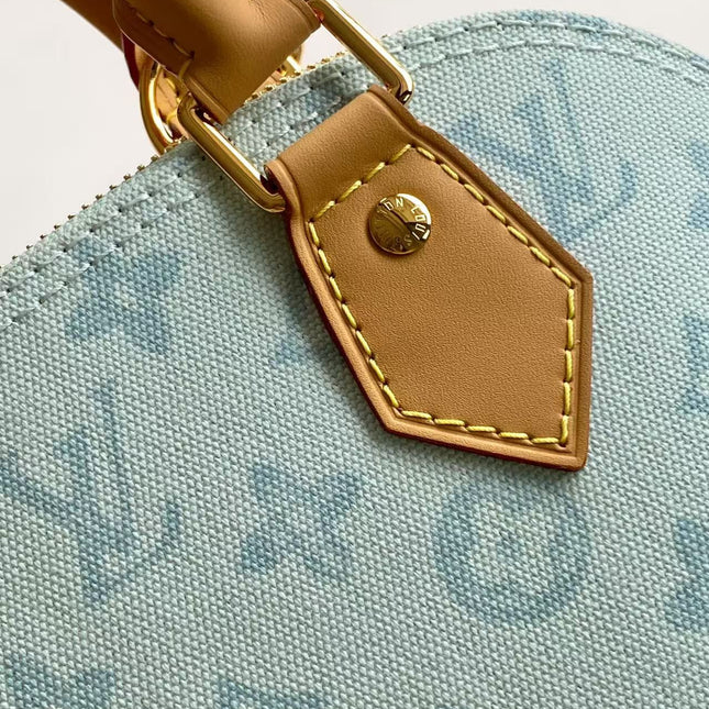 LV 26S ALMA BB BAG 23 IN LIGHT BLUE MONOGRAM CANVAS