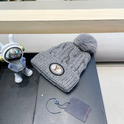 BEANIE HAT IN GRAY WOOL 433485