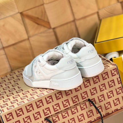 FENDI MATCH IN WHITE MIX LIGHT GREY CALFSKIN