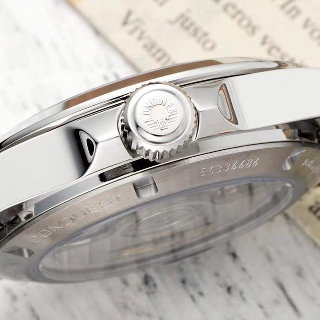 CONQUEST 34 MM WATCH SILVER CASE