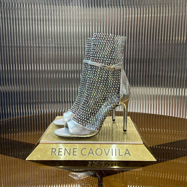 GALAXIA METALLIC ANTHRACITE SANDAL 95 MM SILVER