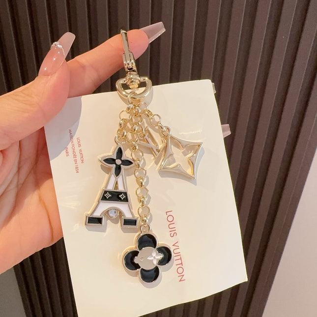 LV MULTI GOLD BAG CHARM FEATURING ENAMEL