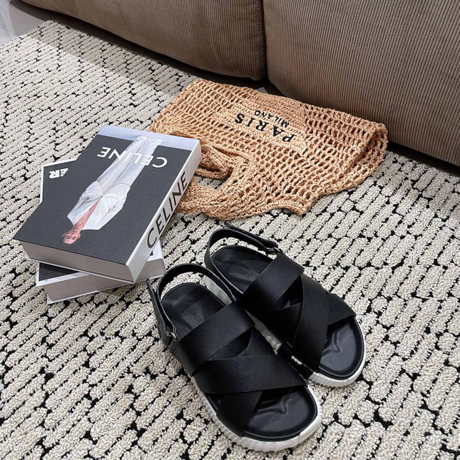 ELECTRIC SANDAL BLACK CALFSKIN