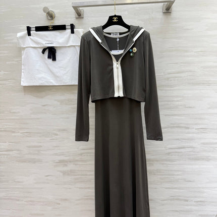 CHANEL 26S JACKET AND SLEEVELESS DRESS SET 960