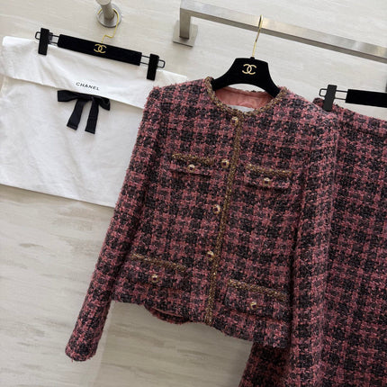 CHANEL 26S WOOL JACKET AND SKIRT SET 925
