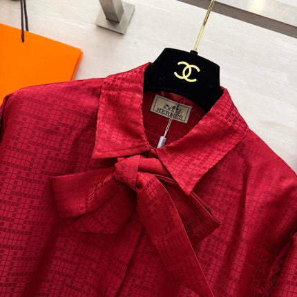 HERMES 26S SHIRT AND WIDE LEG PANTS SET 591
